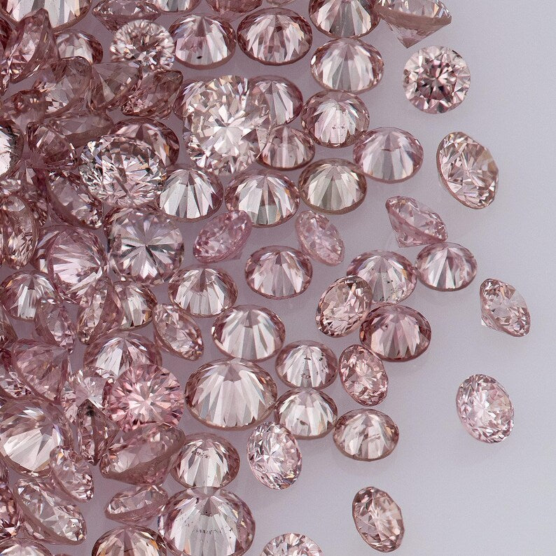 Argyle Pink Diamonds 0.25ct 0.8mm to 2.2mm mix scoop Argyle Pink Diamond Untreated Natural Pink Diaomonds Round|Melee|accents|Argyle