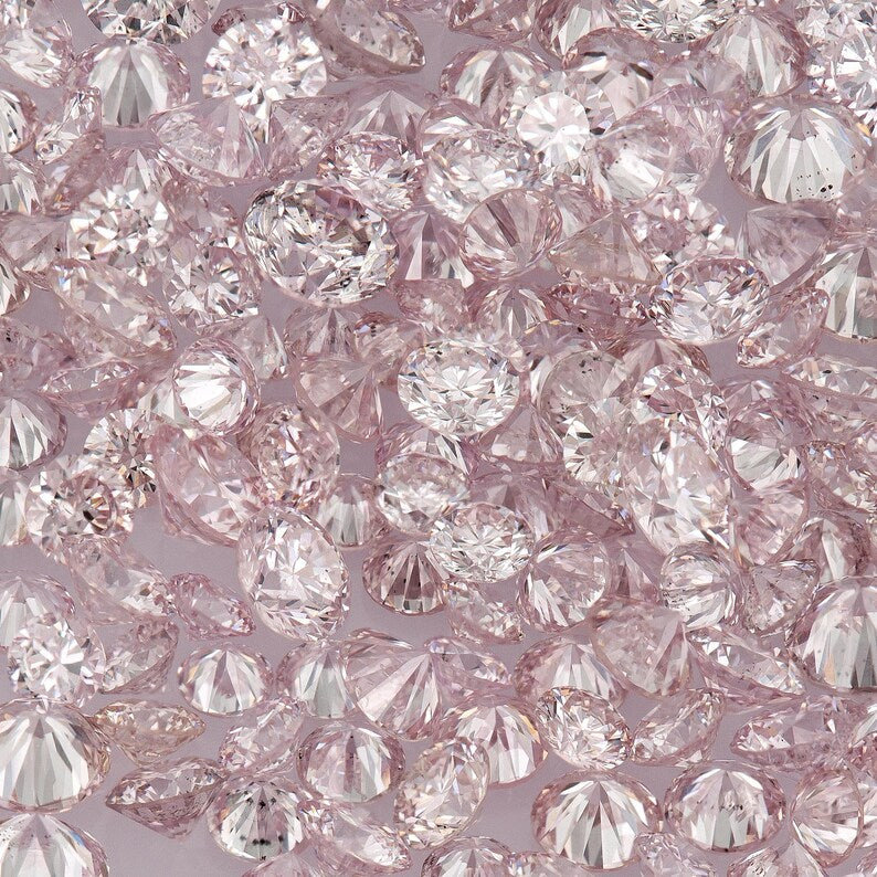 Argyle Pink Diamonds 0.25ct 0.8mm to 2.2mm mix scoop Argyle Pink Diamonds Untreated Natural Pink Diamond Round|Melee|accents|Argyle
