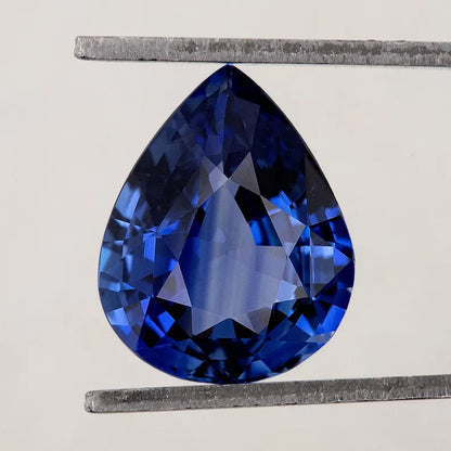 2.08 ct. Natural Blue Sapphire Pear Ceylon Sri Lanka Heated