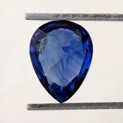 2.04 ct. Natural Blue Sapphire Pear Ceylon Sri Lanka Heated