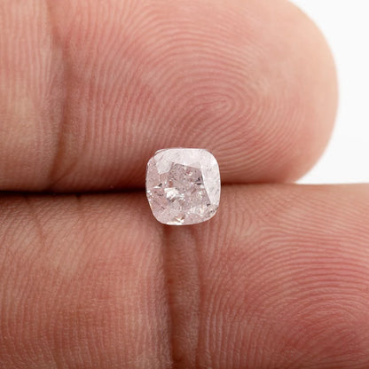 1.02ct Untreated Light Pink Natural Diamond Cushion 5.6x5.3mm Solitaire Carat Up|mined|Real|Custom Jewelry|Jewelry Maker|Rare|earthmined