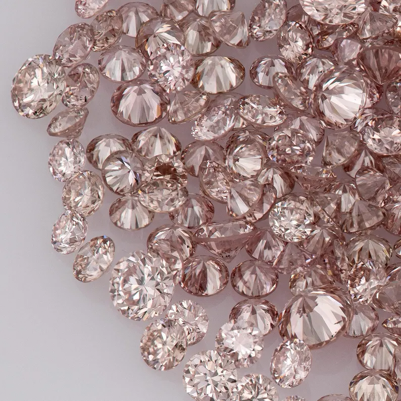 Deluxe Pink Diamonds 0.25ct 0.8mm to 2.2mm mix scoop Argyle Pink Diamond Untreated Natural Pink Diamonds Round|Melee|accents|Argyle