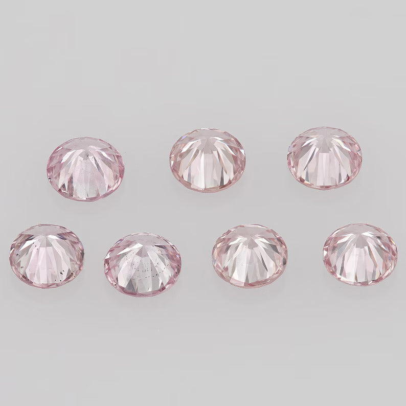 1pcs Genuine Argyle Pink Diamond 2mm Fancy Intense Purplish Pink 6PP Natural Argyle Diamonds Round Pink Australian Diamonds