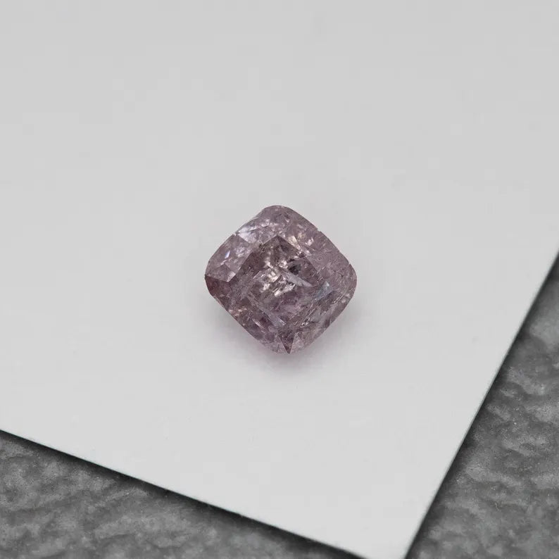 0.28ct Fancy Vivid Pink Untreated Loose Natural Pink Diamond Cushion I3