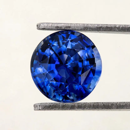 2.01 ct. Natural Blue Sapphire Round Ceylon Sri Lanka Heated