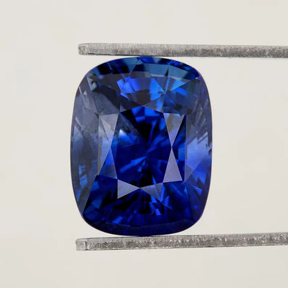 GRS Certified 5.41 ct. Natural Blue Sapphire Cushion Ceylon Sri Lanka Heated