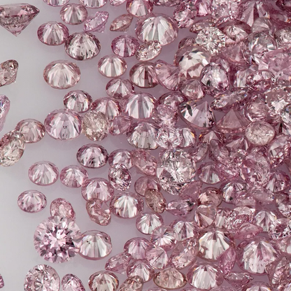 Argyle Pink Diamonds 0.25ct 0.8mm to 1.8mm mix scoop Deluxe Dark Pink Diamonds Untreated Natural Pink Diamond Round|Melee|accents|Argyle