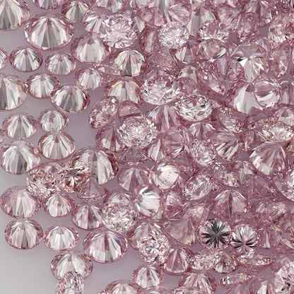 Selection Argyle Pink Diamonds 0.25ct 0.8mm to 2.2mm mix scoop Argyle Pink Diamond Untreated Natural Pink Diamond Round|Melee|accents|Argyle
