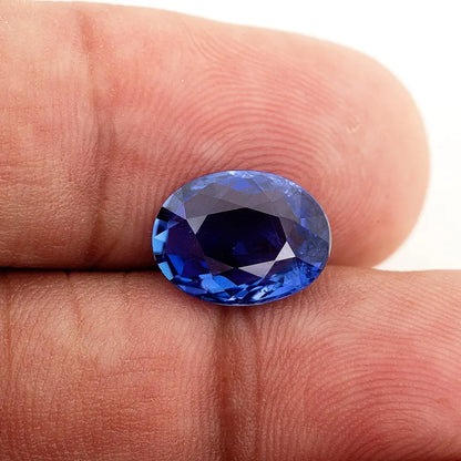 UNHEATED GRS Certified 4.30 ct. Natural Blue Sapphire Oval Ceylon Sri Lanka