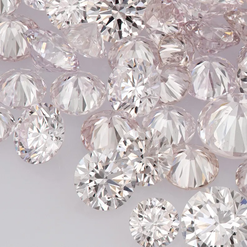 Light Pink Diamonds 0.25ct 1.8mm to 2.2mm mix scoop Argyle Pink Diamond Untreated Natural Pink Diamonds Round|Melee|accents|Argyle
