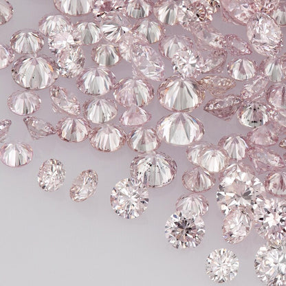 Argyle Pink Diamonds 0.25ct 0.8mm to 2.2mm mix scoop Argyle Pink Diamonds Untreated Natural Pink Diamond Round|Melee|accents|Argyle