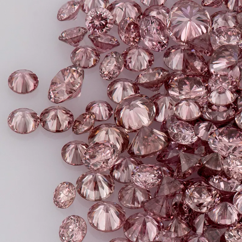 Vivid Pink Diamonds 0.25ct 0.8mm to 2.2mm mix scoop Argyle Pink Diamond Untreated Natural Pink Diamonds Round|Melee|accents|Argyle