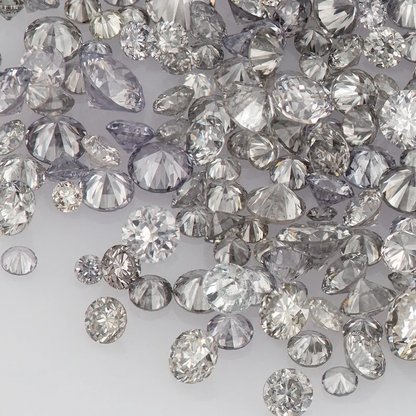 Argyle Grey Diamonds 0.25ct 0.8mm to 2.2mm mix scoop Australian Gray Diamonds Untreated Natural Grey Diamond Round|Melee|accents|Argyle