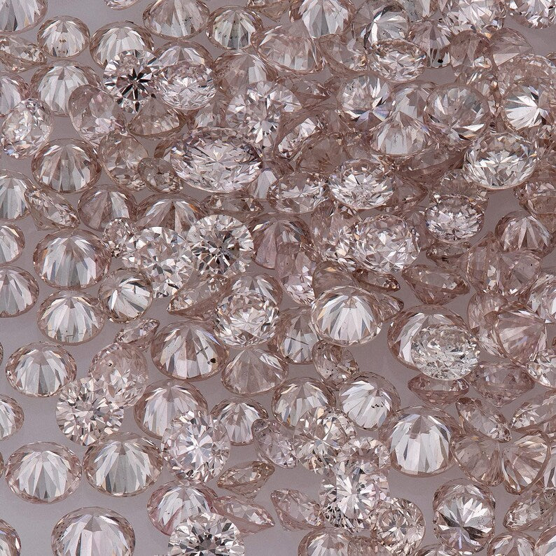 Fancy Rose Pink Argyle Diamond | Natural Round Melee Pink Diamond | Rare Australian Accent Stones | Fine Jewelry & Custom Rings