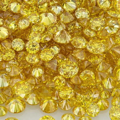 Selection Canary Diamonds 0.25ct 0.8mm to 2.2mm mix scoop Canary Yellow Untreated Natural Diamonds Round|Melee|accents|Cape Yellow