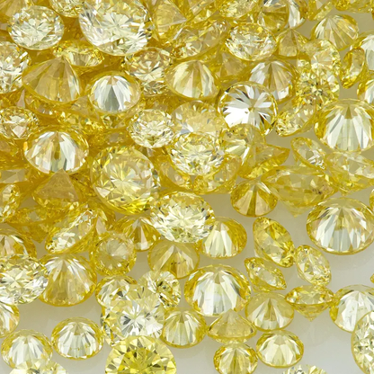 TOP Pre Cape Diamonds 0.25ct 0.8mm to 2.2mm mix scoop Light Yellow Untreated Natural Diamonds Round|Melee|accents|Cape Yellow