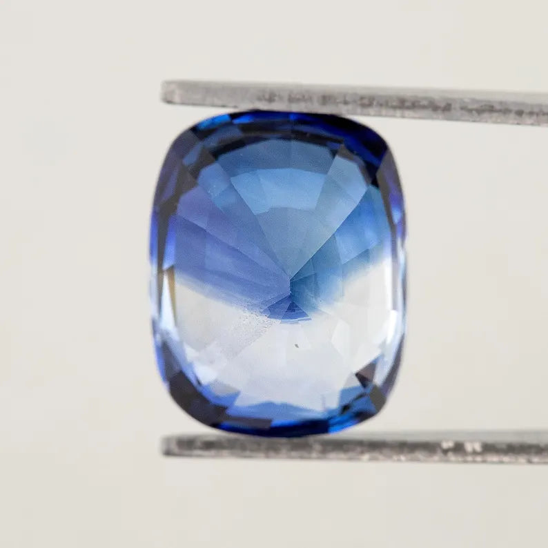 GRS Certified 5.41 ct. Natural Blue Sapphire Cushion Ceylon Sri Lanka Heated