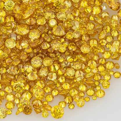 Fancy Vivid Yellow – Top Canary Diamond | Natural Untreated Round Fancy Diamond | Melee Accent Stones | Loose Yellow Diamond