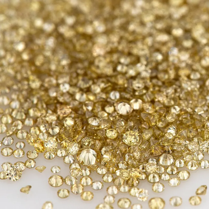 Fancy Light Brownish Yellow Light Coffee Color | Natural Untreated Diamonds | Round | Melee | Accents | Coffee