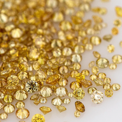 Fancy Brownish Yellow Coffee Color | Natural Untreated Diamonds | Round | Melee | Accents | Coffee