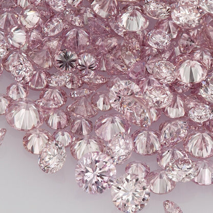 Selection Argyle Pink Diamonds 0.25ct 0.8mm to 2.2mm mix scoop Argyle Pink Diamond Untreated Natural Pink Diamond Round|Melee|accents|Argyle