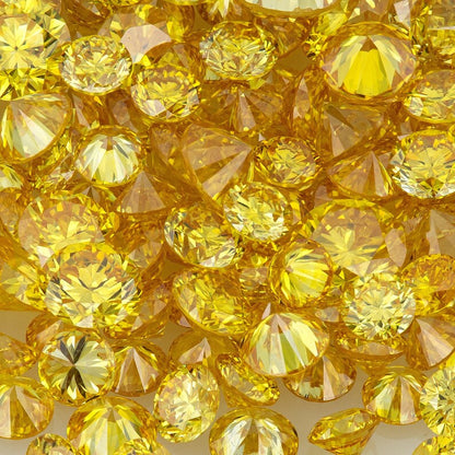 EX Canary Diamonds 0.25ct 1.8mm to 2.2mm mix scoop Canary Yellow Untreated Natural Diamonds Round|Melee|accents|Cape Yellow
