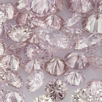 Purplish Pink Diamonds 0.25ct 1.8mm to 2.2mm mix scoop Pink Untreated Natural Diamonds Round|Melee|accents|Cape Yellow