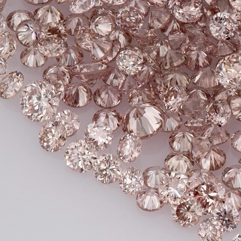 Deluxe Pink Diamonds 0.25ct 0.8mm to 2.2mm mix scoop Argyle Pink Diamond Untreated Natural Pink Diamonds Round|Melee|accents|Argyle