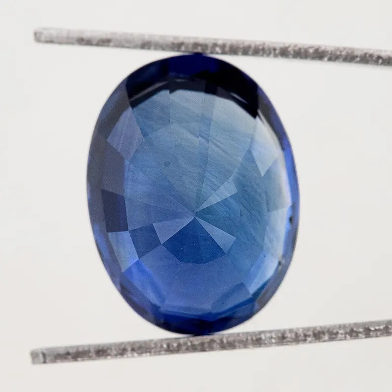 GRS Certified 7.19 ct. Natural Blue Sapphire Oval Ceylon Sri Lanka Heat Only