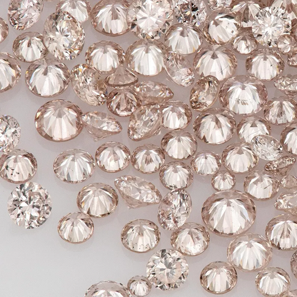 Fancy Pink Rose PR8 Argyle Diamonds | Natural Round Pink Diamonds | Australian Melee Accents | Loose Argyle Pink Stones