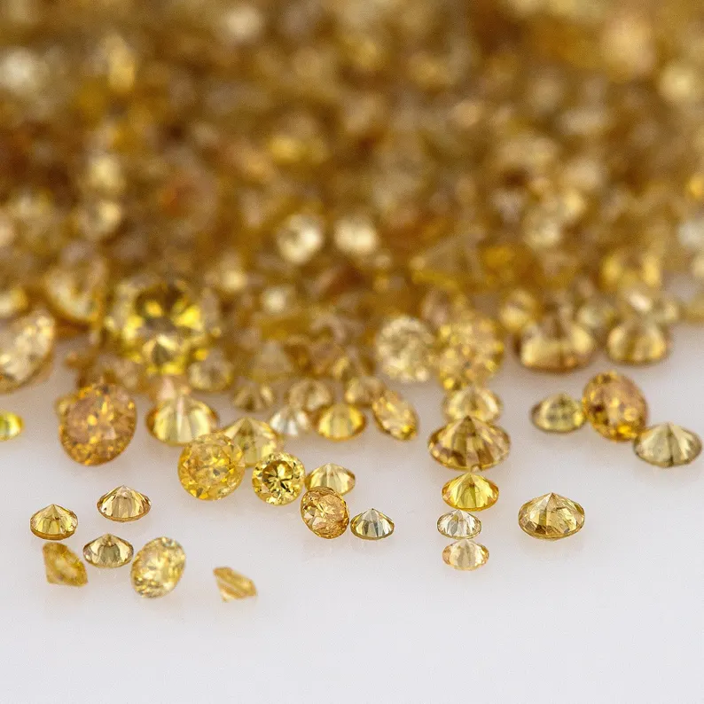 Fancy Brownish Yellow Coffee Color | Natural Untreated Diamonds | Round | Melee | Accents | Coffee Color Diamonds