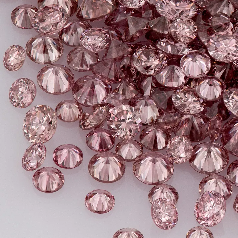 Vivid Pink Diamonds 0.25ct 0.8mm to 2.2mm mix scoop Argyle Pink Diamond Untreated Natural Pink Diamonds Round|Melee|accents|Argyle