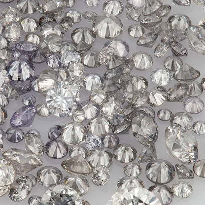 Argyle Grey Diamonds 0.25ct 0.8mm to 2.2mm mix scoop Australian Gray Diamonds Untreated Natural Grey Diamond Round|Melee|accents|Argyle
