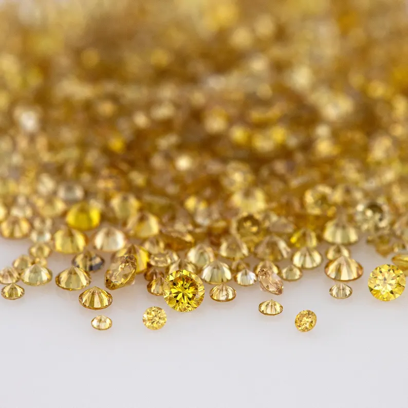 Fancy Brownish Yellow Coffee Color | Natural Untreated Diamonds | Round | Melee | Accents | Coffee