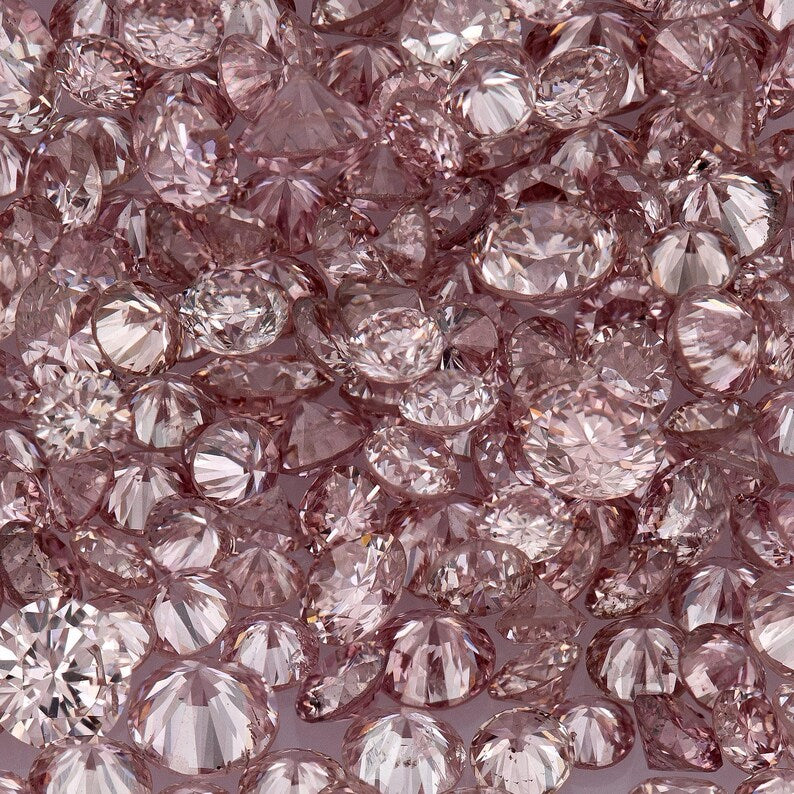 Argyle Pink Diamonds 0.25ct 0.8mm to 2.2mm mix scoop Argyle Pink Diamond Untreated Natural Pink Diaomonds Round|Melee|accents|Argyle