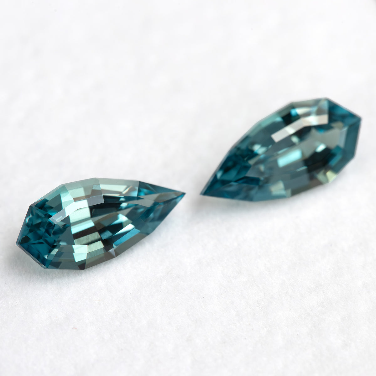 Matched BLS114 sapphire pair viewed together from an alternate angle.