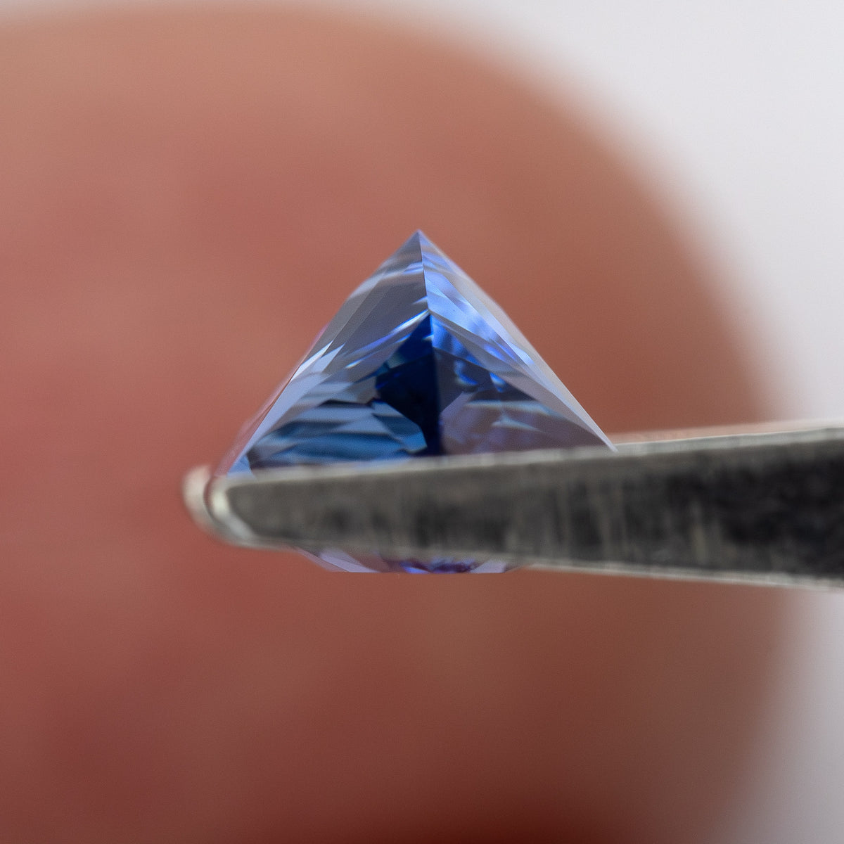 12 x 6 mm Royal Blue Lab-Grown Sapphire, BLS126 Brilliant Cut, product photograph 7, d view.