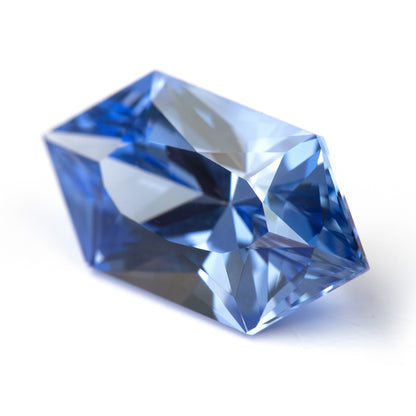 12 x 6 mm Royal Blue Lab-Grown Sapphire, BLS126 Brilliant Cut, product photograph 11, i view.