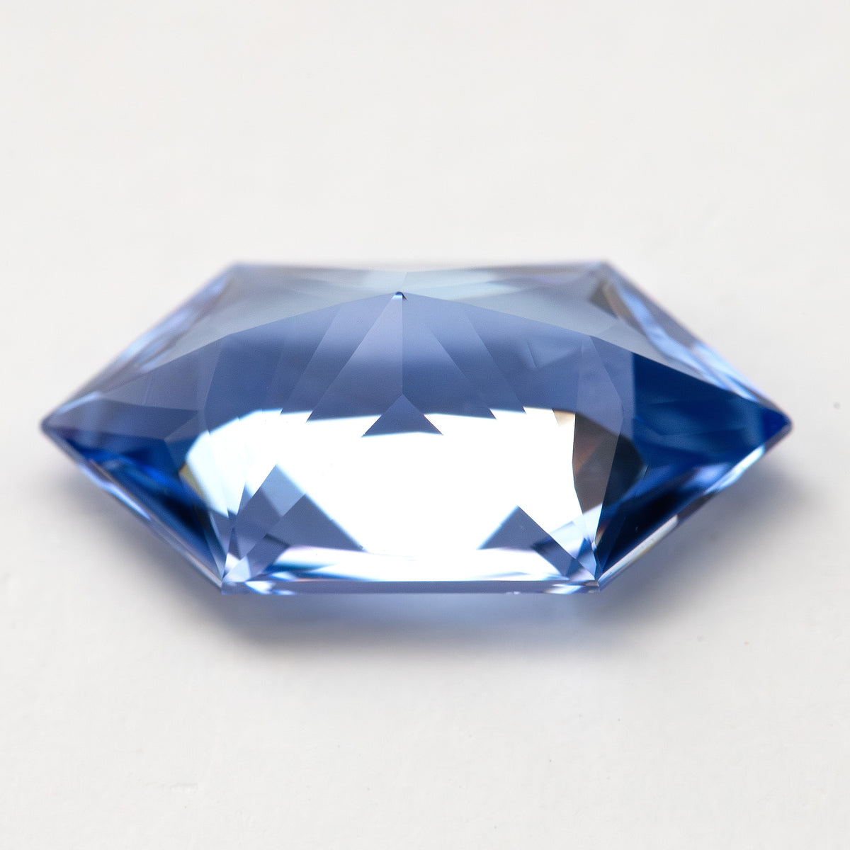 12 x 6 mm Royal Blue Lab-Grown Sapphire, BLS126 Brilliant Cut, product photograph 14, m view.