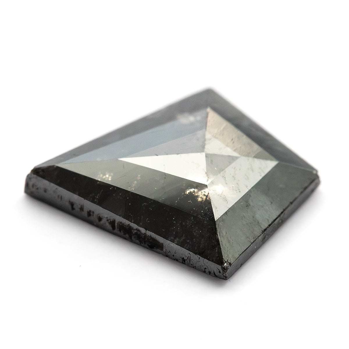 1.00 ct 天然ブラックダイヤモンド（カイトカット）、ソルト＆ペッパーの特徴、石の画像16、SKU BND155