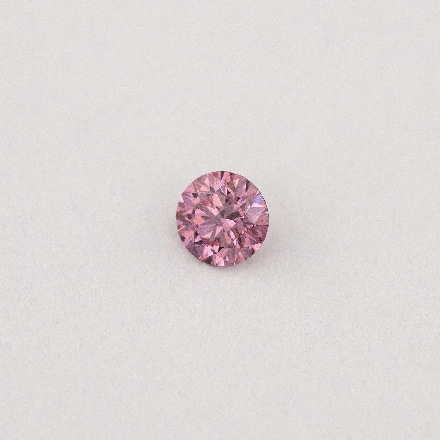 GIA Certified 0.06ct Fancy Intense Purplish Pink Natural Argyle Pink Diamond Round Brilliant VS1