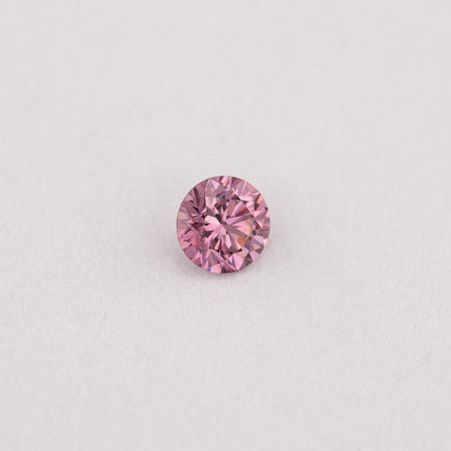 GIA Certified 0.06ct Fancy Intense Purplish Pink Natural Argyle Pink Diamond Round Brilliant VS1