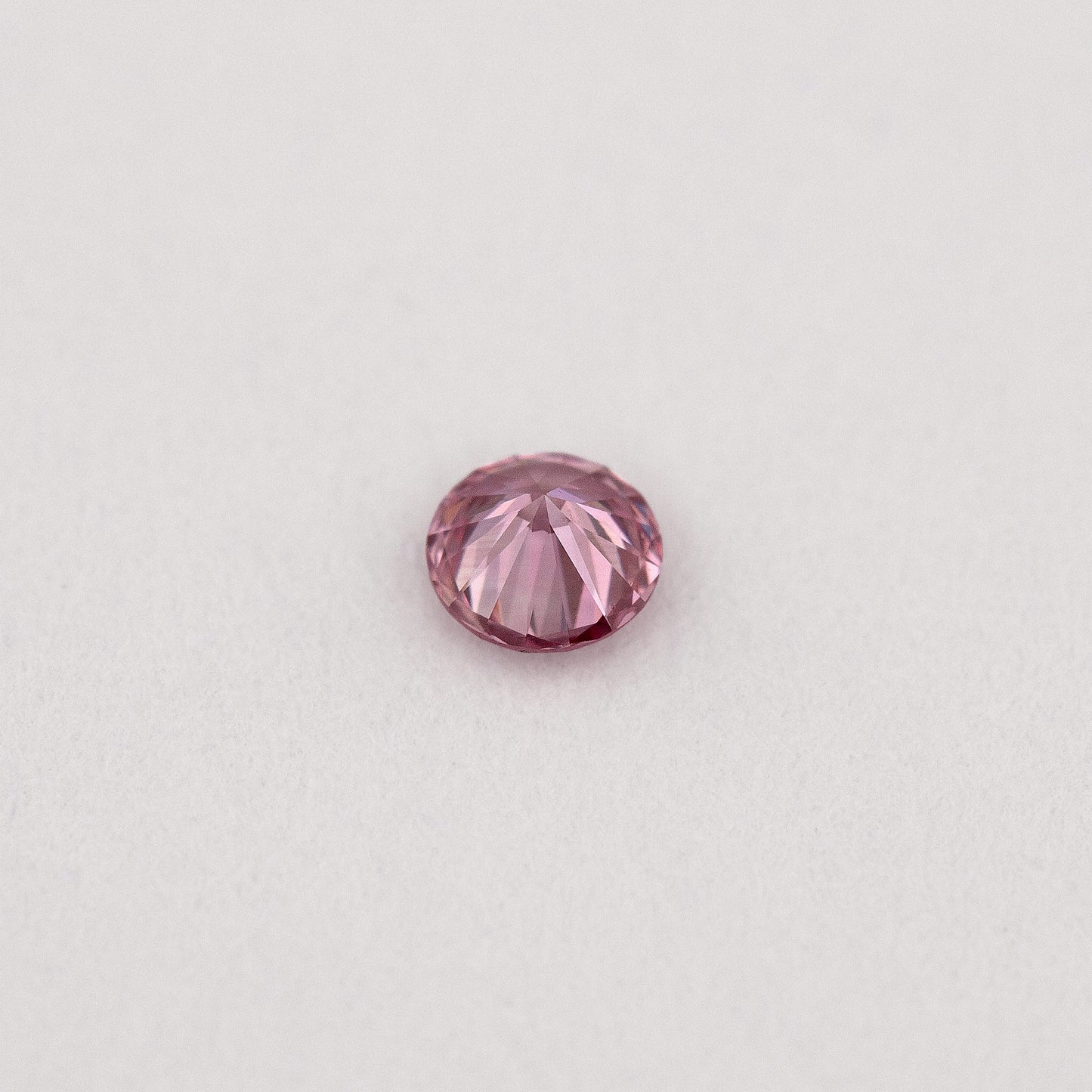 GIA Certified 0.06ct Fancy Intense Purplish Pink Natural Argyle Pink Diamond Round Brilliant VS1