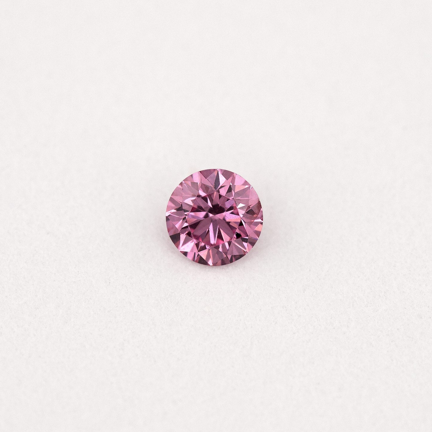 GIA Certified 0.11ct Fancy Intense Purplish Pink Natural Argyle Pink Diamond Round Brilliant VS1