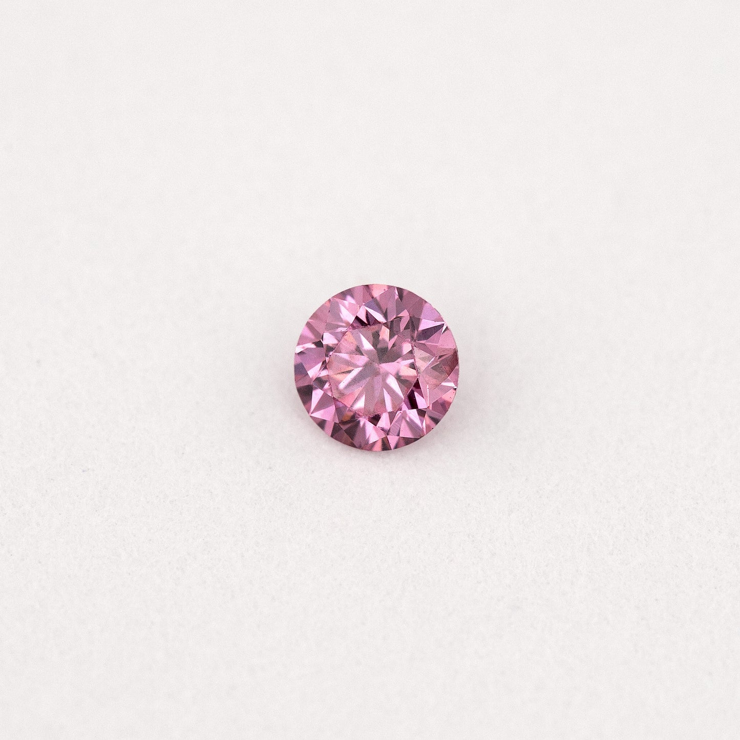 GIA Certified 0.11ct Fancy Intense Purplish Pink Natural Argyle Pink Diamond Round Brilliant VS1