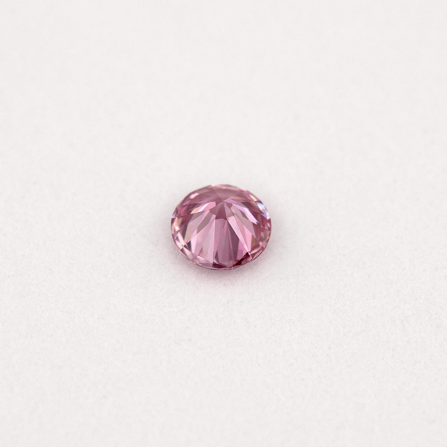 GIA Certified 0.11ct Fancy Intense Purplish Pink Natural Argyle Pink Diamond Round Brilliant VS1