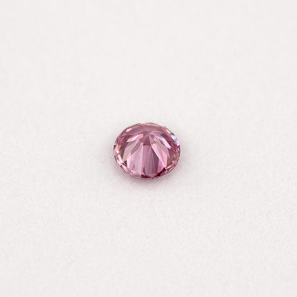 GIA Certified 0.11ct Fancy Intense Purplish Pink Natural Argyle Pink Diamond Round Brilliant VS1