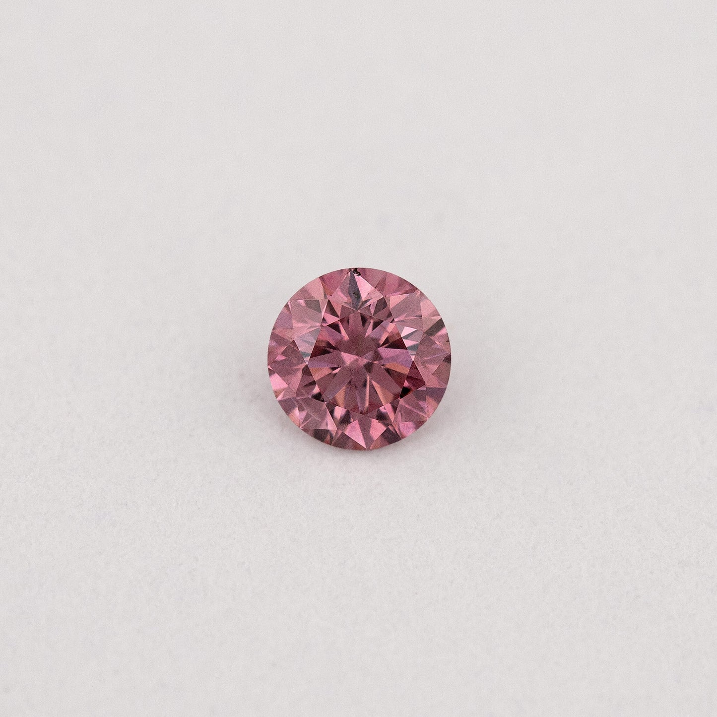 GIA Certified 0.10ct Fancy Intense Pink Natural Argyle Pink Diamond Round Brilliant VS1