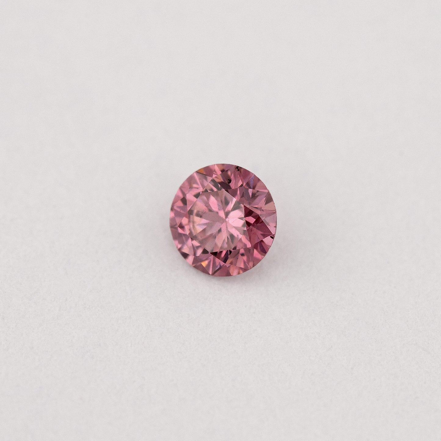 GIA Certified 0.10ct Fancy Intense Pink Natural Argyle Pink Diamond Round Brilliant VS1