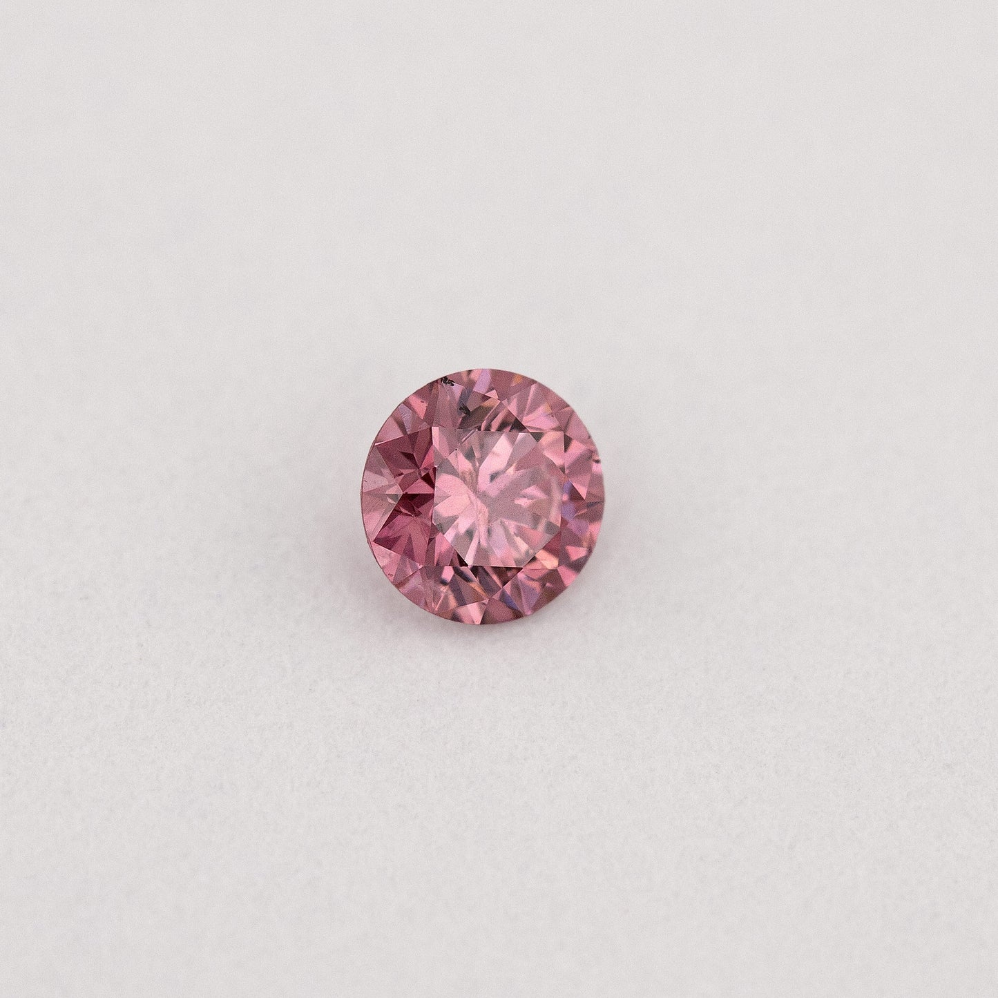 GIA Certified 0.10ct Fancy Intense Pink Natural Argyle Pink Diamond Round Brilliant VS1